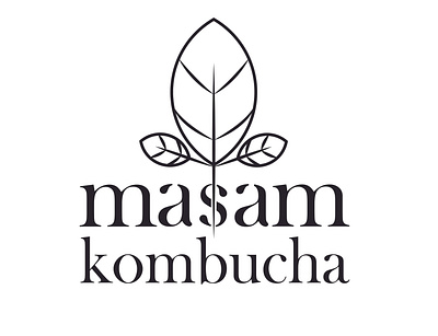 Logo Masam Kombucha branding design illustration logo