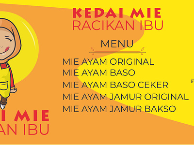 Banner Kedai Mie Racikan Ibu