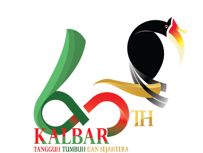 Hut KALBAR 65 (Lose contest logo design) animation design illustration logo