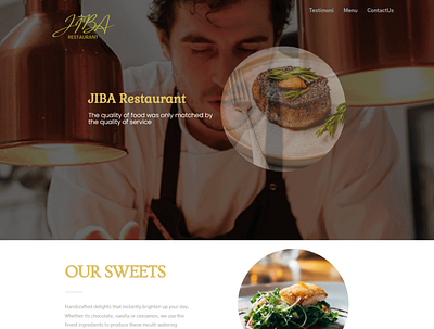 JIBA branding design landingpage ui ux