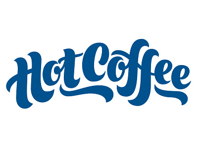 Hot Coffee custom hot coffee lettering script type work done at mcgarrah jessee