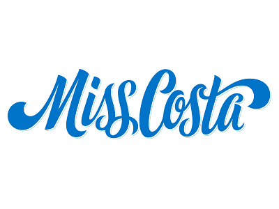 Miss Costa costa lettering script work done at mcgarrah jessee