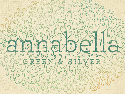 annabella - green and silver