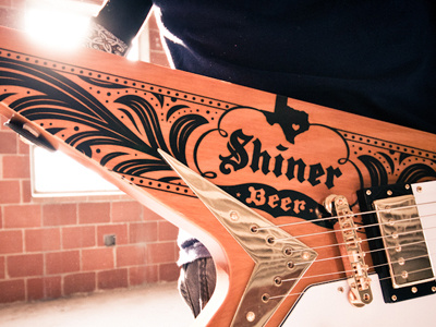 artwork for the Flying V guitar shiner
