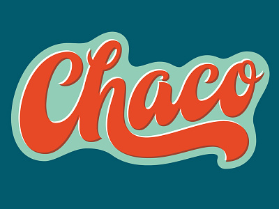 Chaco Script chaco fat bottom lettering mcjclient script sticker swashy