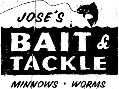 Bait & Tackle bait shop mcgarrah jessee sign