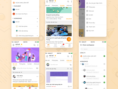 Bework - Newsfeed mobile ui design uidesign