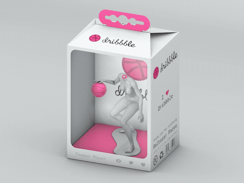 New Player 3d debut dribbbler toy