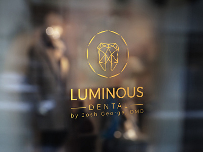 Luminous Dental Logo graphic design logo