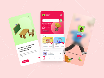 Learning Skills Mobile App adobe xd design illustration learn mobile app skill uiux