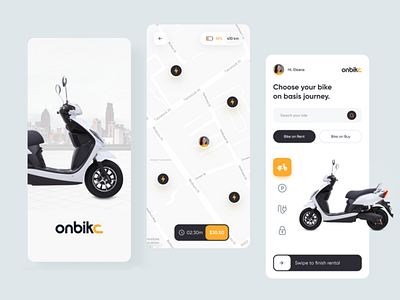 Bike Mobile App Design