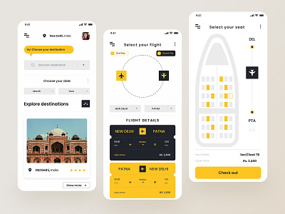Booking App adobe xd app booking app concept design figma illustration mobile app redesign ui ux
