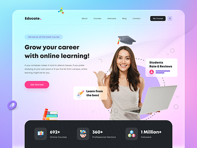 Education Website Concept