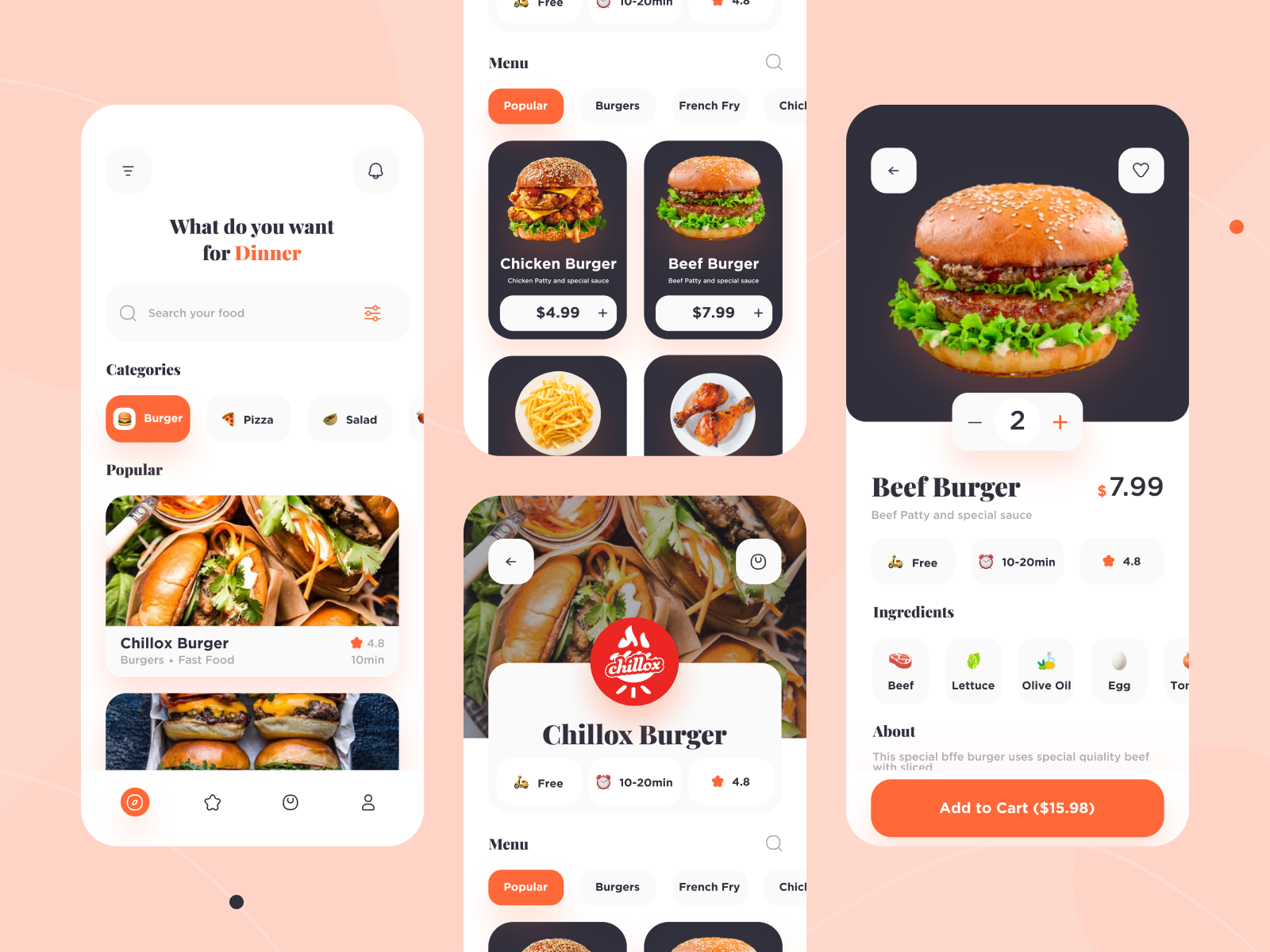 Food App by Aidas Ciziunas on Dribbble