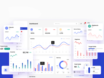 Dynamic Admin Dashboard by Aidas Ciziunas on Dribbble