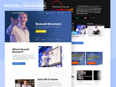 Russell Brunson Redesign branding web design