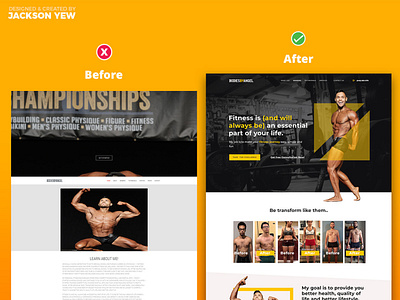 Redesign - BodiesByAngel branding design funnel landing landing page personal branding ui ux web web design website