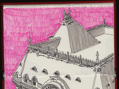 Daily sketch drawing illustration pink print printdesign sketch sketchbook