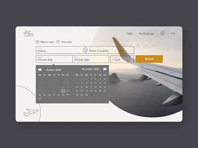 Airline tickets booking design