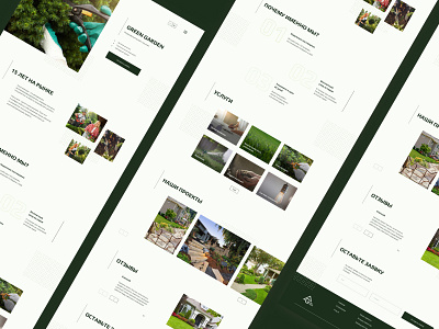 Landing page for landscape design studio