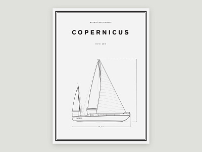 Copernicus / Volvo Poster copernicus design flat poster volvo volvo ocean race volvo saling yacht