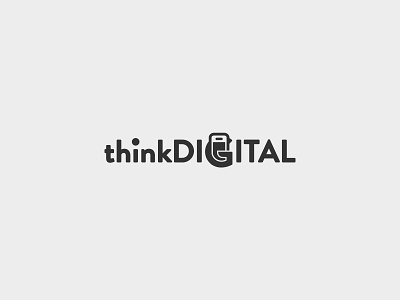 thinkDigital - logo branding identity logo logotype logotypedesign