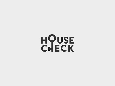 House Check - Logotype branding design house house logo identity logo logotype typography