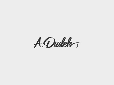 A.Dudek - logotype identity logo logotype logotypedesign sign typography