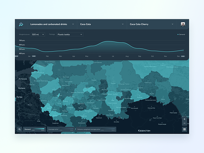 Spatial price monitoring : part 2 analysis analytics comparison consumer consumption volumes dashboard demand design geo gis interface location management map sku spatial spread of prices ui ux