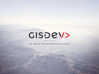 GISDEV logo branding code coding develop geo gis identity logo map tag