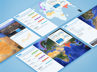 GIS Web App screens