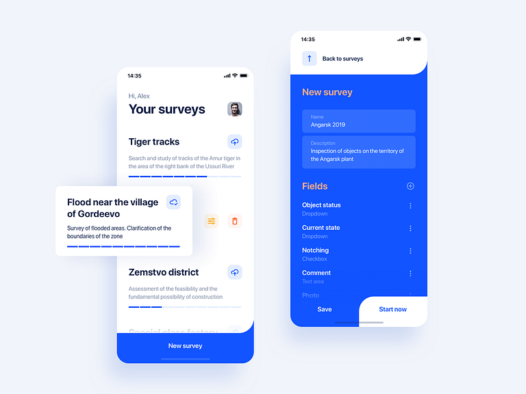 Surveys : part 1 by Alexey Izotov on Dribbble