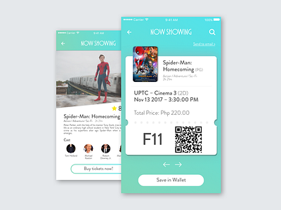 Movie Ticket Concept app booking cinema ios movie movie booking movie booking app movie ticket sketch ticket