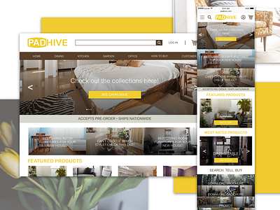 Padhive Website | Furniture Business