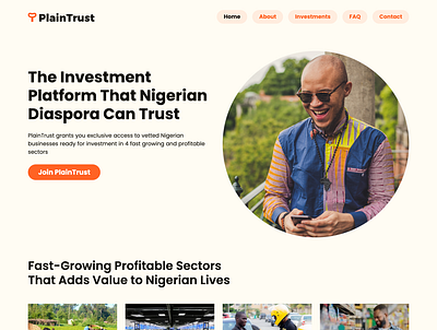 PlainTrust Investment Web Application app branding design startup ui ux webdesign website