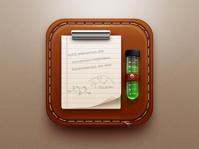 Chemistry chemistry icon notebook ui