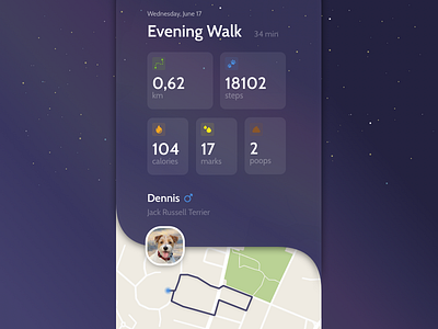 Dog walking tracker