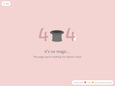 Daily UI challenge #008 - 404 Page