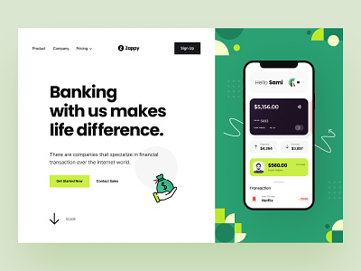 Zappy Mobile-Banking Header