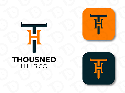 Thousned Hills Logo branding design graphic design logo