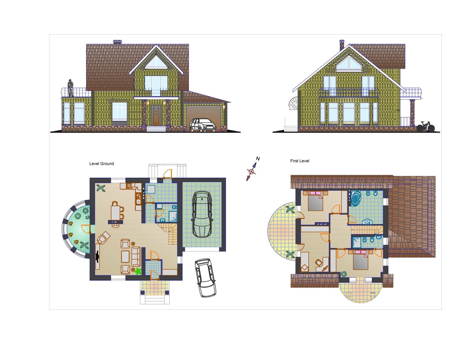 small-family-house-design-by-muhammad-osama-on-dribbble