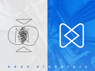 Neon Elevators Logo design branding design graphic design logo