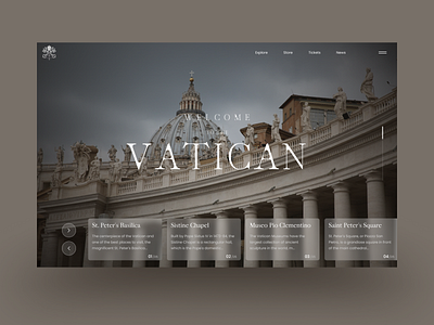 Concept Website "Vatican" design ui ux website