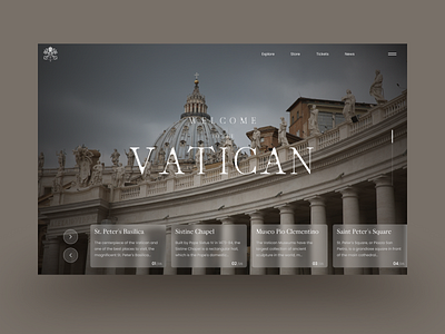 Concept Website "Vatican"