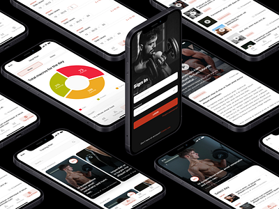 TeamSalomon App app gym sport ui ui design ux