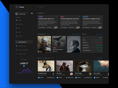 PlayFix dashboard design ui ux