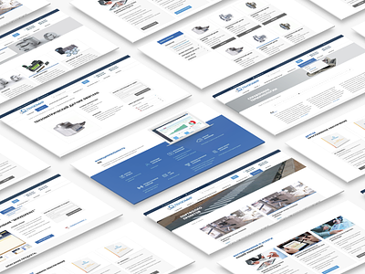 Corporate site with product catalog "Tenzomir" corporate design design website