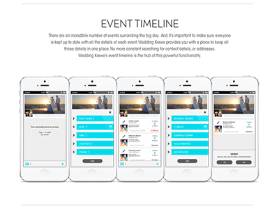 Wedding Krewe iPhone App app flat ios iphone ui wedding