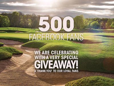 Intro for a Facebook Giveaway contest golf