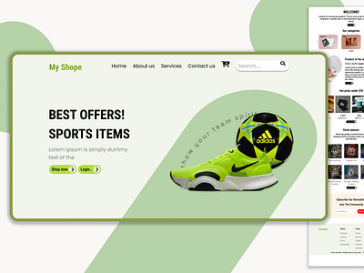 My shope E -commerce website ui/ux animation graphic design ui uiux ux webdesign